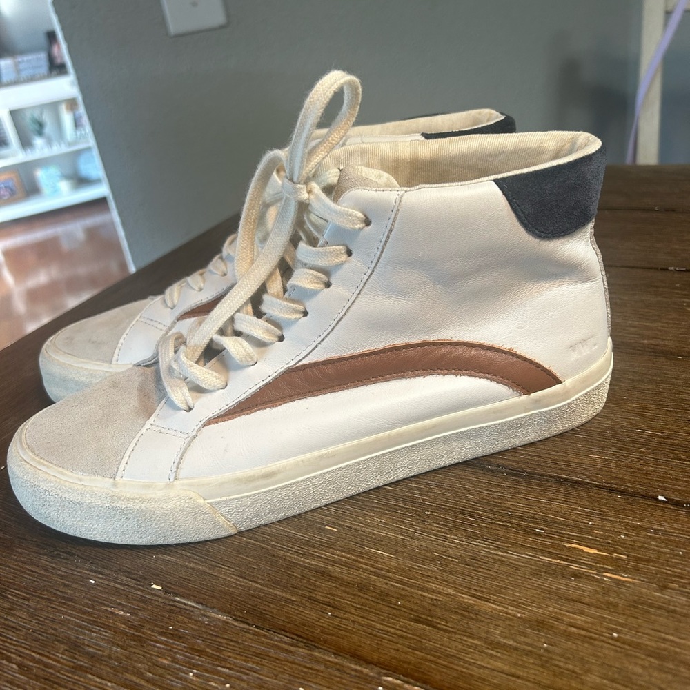 Madewell Sidewalk Leather sneakers size 8 women 6.5 men - Picture 7 of 12